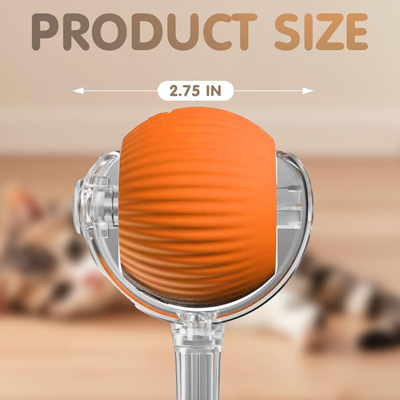 Elektrisk Interaktiv Kattebold – Automatisk Rullebold med Bevægelsessensor & USB-Opladning | LIRA