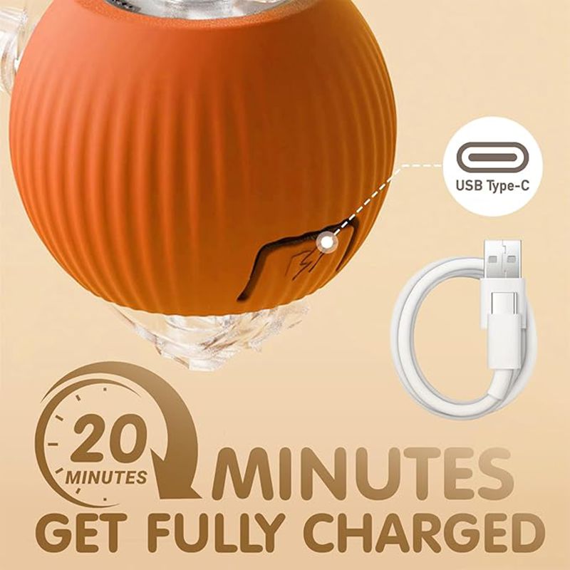 Elektrisk Interaktiv Kattebold – Automatisk Rullebold med Bevægelsessensor & USB-Opladning | LIRA