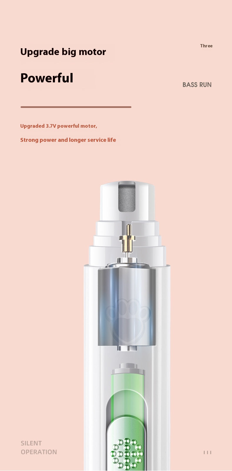 USB-Genopladelig Elektrisk Klo-Trimmer til Hunde & Katte | LIRA