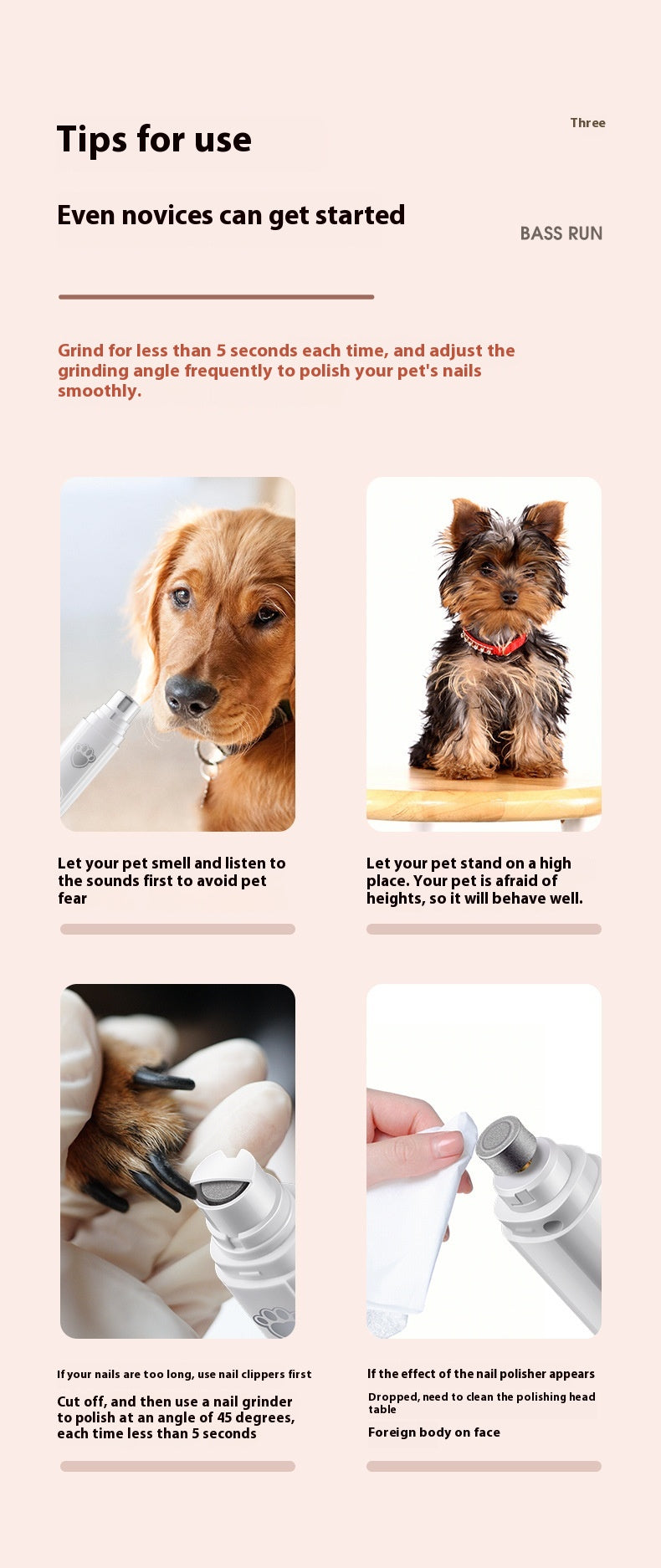 USB-Genopladelig Elektrisk Klo-Trimmer til Hunde & Katte | LIRA